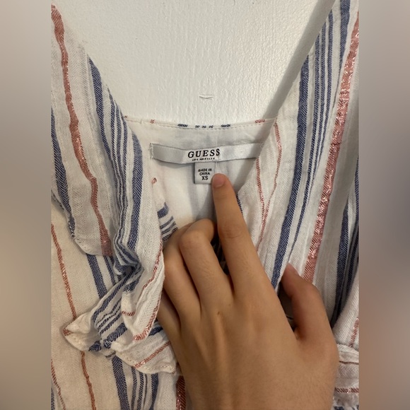 Guess Cotton Wrap Mini Dress - Picture 5 of 8